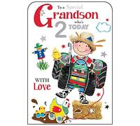 Grandson 2nd Birthday Card
