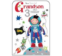 Grandson 3rd Birthday Card