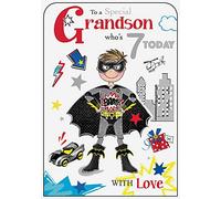 Grandson 7th Birthday Card