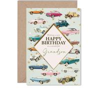 Grandson Birthday Card, Classic Cars