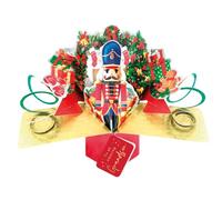 Grandson Christmas Card 3D Nutcracker Pop Up Christmas Card Xmas Greeting Cards POP068X09