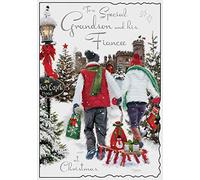 Grandson & Fiancée Castle Christmas Card
