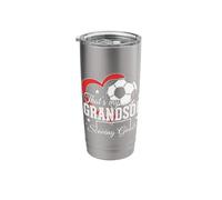 Grandson Soccer Scoring Goals Stainless Steel Insulated Tumbler