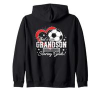 Grandson Soccer Scoring Goals Zip Hoodie