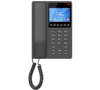 Grandstream GHP631W 3.5" Color LCD PoE Dual Band WiFi 6 Hotel Desk Telephone, Black