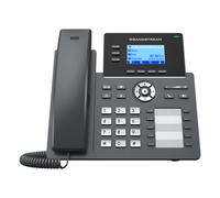 Grandstream Networks GRP2604P téléphone fixe Noir 3 lignes LCD