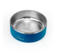 GrandTies Stainless Steel Dog Bowl | Engraved Reusable BPA-Free Insulated Cat & Dog Bowls | Large Heavy Duty Non Skid Spill Proof Dog Bowl | Outdoor Dog Water Bowl (42oz, Cobalt Blue)