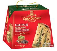 GRANDUCALE Panettone Pistacchio 750g - Italian Panettone Cake with Pistachio Cream and Chocolate chips