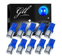 Grandview 10PCS W5W T10 501 LED Bulbs for Car Dome Side Trunk Lights Blue | 5630 5 SMD 120 Lumens 360° Full Illumination for License Lights