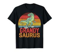 Grandy Saurus Grandpa Dinosaur Family Matching Father's Day T-Shirt
