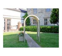 Grange Fencing Contemporary Outdoor Garden Wooden Arch 260 X 150 X 70Cm Chunky Curved Top Rounded Planed Timber Trailing Climbing Plants