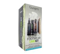 Grangers Footwear Care Kit | Complete Eco-responsible Cleaning and Waterproofing for all Outdoor Footwear | Walking | Hiking | Waterproof Kit