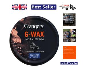 Grangers G-Wax Tin: Waterproof Beeswax Treatment for Leather Hiking Boots, 80g