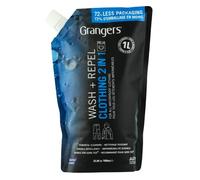 Grangers Wash + Repel Clothing 2 in 1 | Eco Pouch | 1 Litre | Powerful Cleaning Combined with Durable Waterproofing for all Outdoor Clothing