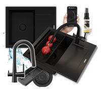 Granit Kitchen Sink Granitan Bello Single Bowl With Three-Way Tap And Waste Set