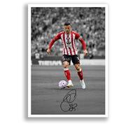 Granit Xhaka Sunderland Signed Photo Poster Print Picture Display Framed Autograph Memorabilia for Football Fans Gift Switzerland (A3 Poster Only Cream)