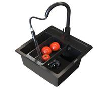 Granitan Granite Single Bowl Sink Malmo With Syphon, Loseto Tap And Basket Set