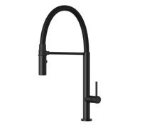 Granitan Scala Kitchen Mixer Tap With Flexible Pull-Out Spout, Matt Black, Magnetic Docking, 470mm, 1 Pack
