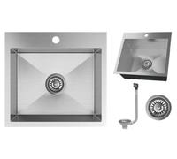 Granitan Stainless Steel Single Bowl Kitchen Sink Silvo48 Chrome 48 Cm Syphon