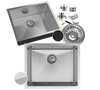 Granitan Stainless Steel Single Bowl Sink Without Drainer With Siphon 54 Cm