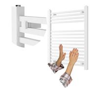 Granitan Towel Radiator Bergen 80X60Cm White Ladder Design Bathroom Heating Central Heating Radiator