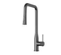 Granitan Vector Kitchen Mixer Tap With Pull-Out Spray Spout, Gun Grey, 2 Spray Modes, 1Pc
