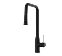 Granitan Vector Pull-Out Kitchen Mixer Tap Matt Black 2 Spray Functions 1 Pack