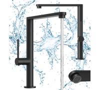 Granitan Velmo Kitchen Tap Black Single Lever Sink Mixer