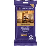Granite Gold Polish Wipes Streak-Free Shine for Granite, Quartz, Marble, Travertine, Natural Stone Countertops, 18 Count, 1-Pack
