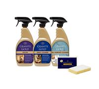 Granite Gold Streak-Free Cleaning for Granite, Marble, Travertine, Quartz, Natural Stone Countertops, and Floors, Polyurethane, 1 Count (Pack of 1)