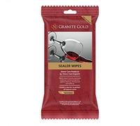 Granite Gold Water-Based Sealer Wipes Protection For Granite, Marble, Travertine, Natural Stone Countertops, 6 Count, 1-Pack