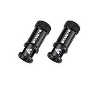 Granite Juicy Nipple Valve Cap with Valve Core Removing Function, Easy to Use Bike Tyre Caps Dust Covers, Durable Alloy Tyre Valve Cap (Black)