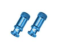 Granite Juicy Nipple Valve Cap with Valve Core Removing Function, Easy to Use Bike Tyre Caps Dust Covers, Durable Alloy Tyre Valve Cap (Blue)