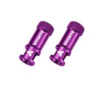 Granite Juicy Nipple Valve Cap with Valve Core Removing Function, Easy to Use Bike Tyre Caps Dust Covers, Durable Alloy Tyre Valve Cap (Purple)