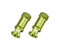Granite Juicy Nipple Valve Cap with Valve Core Removing Function, Easy to Use Bike Tyre Caps Dust Covers, Durable Alloy Tyre Valve Cap (Green)