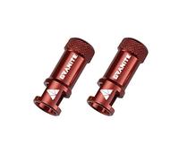 Granite Juicy Nipple Valve Cap with Valve Core Removing Function, Easy to Use Bike Tyre Caps Dust Covers, Durable Alloy Tyre Valve Cap (Red)