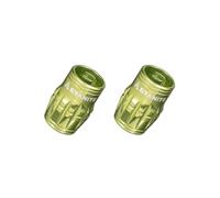 Granite Juicy Nipples Schrader Valve Core Remover Caps, 2 Pcs (Green)