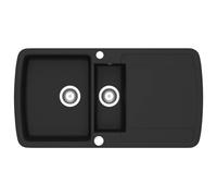 Granite Kitchen Sink Double Basin Kitchen Utility Sinks Multi Colours vidaXL