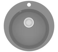 Granite Kitchen Sink Single Basin Kitchen Plumbing Round Multi Colours vidaXL