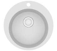 Granite Kitchen Sink Single Basin Kitchen Plumbing Round Multi Colours vidaXL