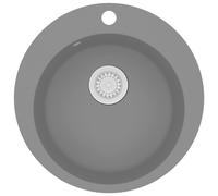 Granite Kitchen Sink Single Basin Kitchen Plumbing Round Multi Colours vidaXL