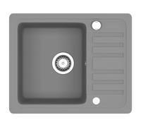 Granite Kitchen Sink Single Basin Kitchen Utility Sinks Multi Colours vidaXL