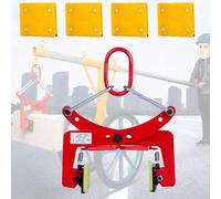 Granite Lifting Clamps, Heavy Duty Carrying Clamps for Granite Lifting - with 4 Pcs Rubber Pats,2.4-7.1in/3.9-11.8in/4.7-9.4in Wide Jaw Opening Stone