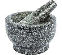 Granite mortar and pestle - stone mortar | kitchen mortar | mortar with a rammer