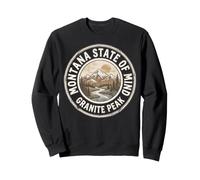 Granite Peak Montana s State Of Mind s Vintage Mountain Sweatshirt