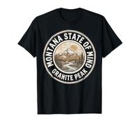 Granite Peak Montana s State of Mind s Vintage Mountain Value Graphic T-Shirt