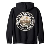 Granite Peak Montana s State Of Mind s Vintage Mountain Zip Hoodie