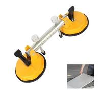 Granite Seam Setter Pro Countertop Alignment Clamps Adjustable Seamless Stone Seams Setter with Vacuum Suction for Seamless Joints & Leveling on Granite Marble and Stone Slabs (Yellow)
