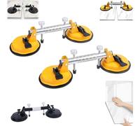 Granite Seam Setter, Vacuum Suction Cup Seamless Marble Seam Setter, Lightweight Counter Installation Aid for Stone Slab Tool Plates and Tiles Kitchen Countertop (Yellow * 2)