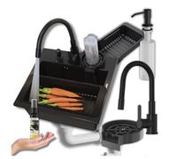 Granite Sink Granitan Mini Set Faucet Drain Washer Dispenser 1Pc